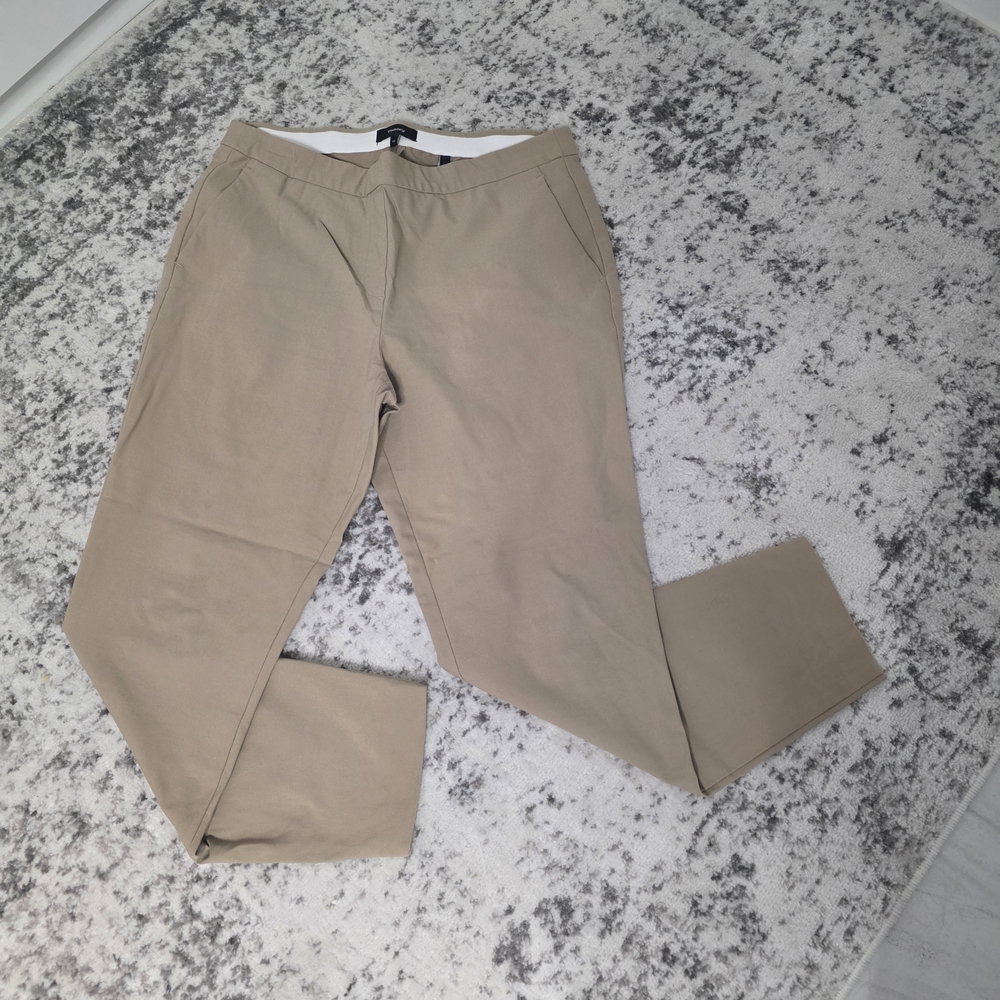 Theory Women's Tan Straight Leg Pants